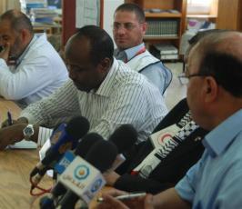 بالصور: مؤتمر لوفد أطباء سودانيبن  بمستشفى الشفاء بغزة 