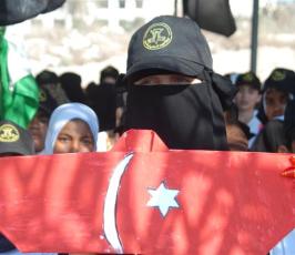 بالصور: مهرجان حاشد نظمته حركة الجهاد ختاماً لمخيمات «  شهداء إسطول الحرية  » بميناء غزة