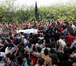 بالصور: تشييع جثمان الشهيد «  محمد الكفارنة  » أبن حركة الجهاد ببلدة بيت حانون