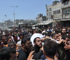 بالصور:تشييع الشهيد حاتم البردويل ابن سرايا القدس من محافظة خانيونس‎