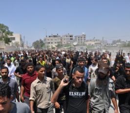 بالصور:تشييع الشهيد حاتم البردويل ابن سرايا القدس من محافظة خانيونس‎