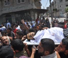 بالصور:تشييع الشهيد حاتم البردويل ابن سرايا القدس من محافظة خانيونس‎