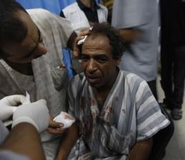 شاهد بالصور :: دمار سبعة منازل أثر إنفجار ضخم بمدينة دير البلح