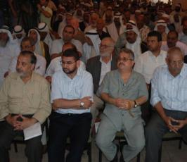 شاهد بالصور: المؤتمر الوطنى للحفاظ على الثوابت ورفضاً لإستئناف المفاوضات بغزة