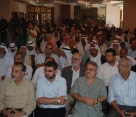 شاهد بالصور: المؤتمر الوطنى للحفاظ على الثوابت ورفضاً لإستئناف المفاوضات بغزة