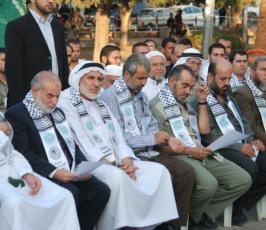 بالصور:مهرجان تضامنى مع اهالى الأسرى بمدينة غزة