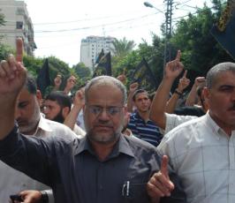 بالصور: مسيرة للجهاد وخيمة اعتصام تضامناً مع الأسرى