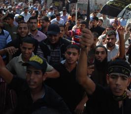 بالصور::مسيرة جماهيرية حاشدة بذكرى إنتفاضة الأقصى نظمتها حركة الجهاد بخانيونس