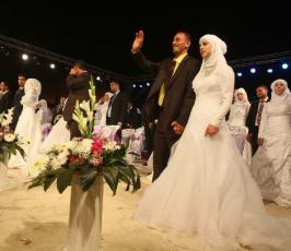 بالصور.. العرس الجماعي في نابلس