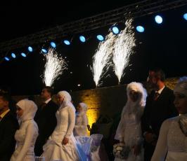 بالصور.. العرس الجماعي في نابلس