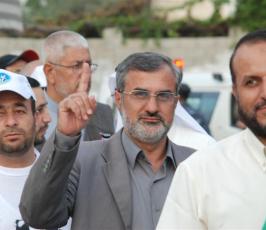 بالصور: نواب المجلس التشريعى بغزة يستقبلون قافلة شريان الحياة 5