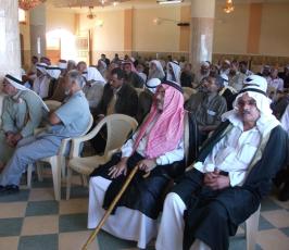 بالصور: لقاء جماهيرى مع الوجهاء والمخاتير بالذكرى ال15 لإستشهاد الدكتور المعلم فتحى الشقاقى بالنصيرات