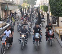 بالصورة:أنصار الجهاد بخان يونس في مسيرة الدراجات النارية بمناسبة ذكرى الشقاقي