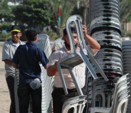 بالصور: إستعدادات الجهاد الإسلامي للمهرجان الإسلامى الكبير  بمناسبة إنطلاقتها ال23