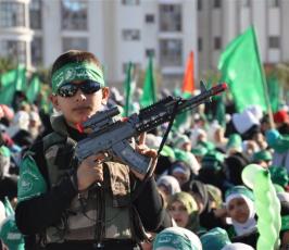 بالصور:: حركة « حماس » تحتفل بذكرى انطلاقتها الـ 23 بمهرجان جماهيري حاشد