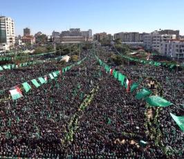 بالصور:: حركة « حماس » تحتفل بذكرى انطلاقتها الـ 23 بمهرجان جماهيري حاشد