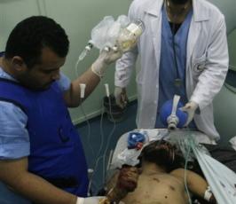 بالصور: إصابات فى قصف جوى صهيونى بجنوب قطاع غزة