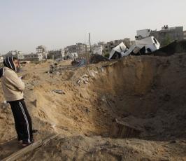 بالصور: إصابات فى قصف جوى صهيونى بجنوب قطاع غزة