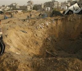 بالصور: إصابات فى قصف جوى صهيونى بجنوب قطاع غزة