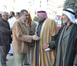 بالصور :: الخيمة التضامنية مع الأسير خالد الجعيدي بدوار النجمة برفح