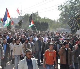 بالصور: : الجهاد تنتفض في ذكرى الحرب الصهيونية على قطاع غزة