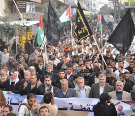 بالصور: : الجهاد تنتفض في ذكرى الحرب الصهيونية على قطاع غزة