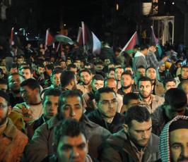 الجهاد الاسلامي ينظم مهرجان في الذكرى الثانية للحرب بمخيم الشاطئ