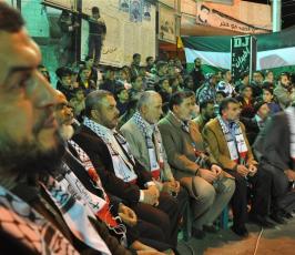 الجهاد الاسلامي ينظم مهرجان في الذكرى الثانية للحرب بمخيم الشاطئ