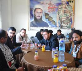 بالصور: أعضاء قافلة أسيا 1 في ضيافة حركة الجهاد الإسلامي 