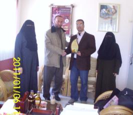وفد من اللجنة الاعلامية لدائرة العمل النسائي يزور مقر وكالة فلسطين اليوم الاخبارية