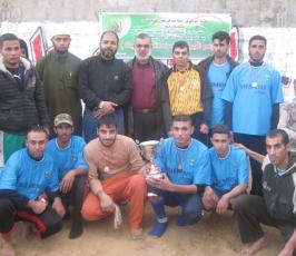 (بالصور) « منتدى الممرض الفلسطيني » برفح يختتم بطولة كروية 