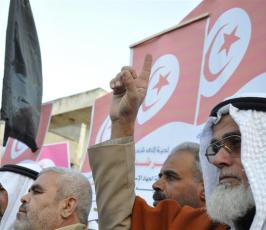 بالصور: حركة الجهاد تنظم مسيرة حاشدة دعماً للشعب التونسى