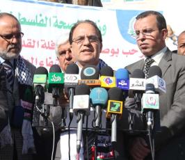 بالصور : القافلة الليبية  تصل إلى غزة