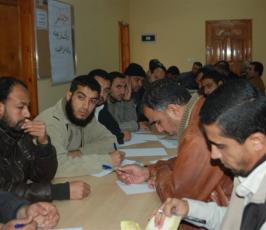 بالصور: ورشة عمل بعنوان« الإتفاق على أليات العمل النقابى » يعقدها منتدى المعلم الفلسطينى