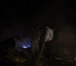 بالصور : جرحى ودمار وحرائق أحدثها القصف الصهيوني لأهداف فلسطينية