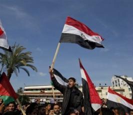بالصور:مسيرة دعماً للشعب المصرى بغزة