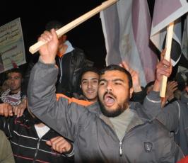 بالصور: حركة الجهاد تنظم مسيرة حاشدة إحتفالاً بنجاح الثورة بمصر
