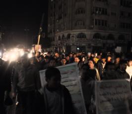 بالصور: حركة الجهاد تنظم مسيرة حاشدة إحتفالاً بنجاح الثورة بمصر