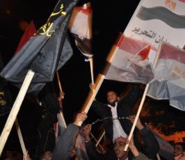 بالصور: حركة الجهاد تنظم مسيرة حاشدة إحتفالاً بنجاح الثورة بمصر
