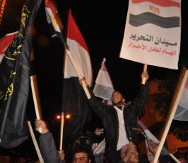 بالصور: حركة الجهاد تنظم مسيرة حاشدة إحتفالاً بنجاح الثورة بمصر