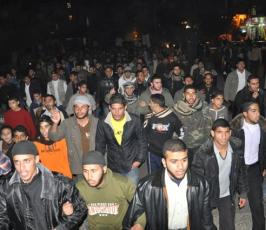 بالصور: حركة الجهاد تنظم مسيرة حاشدة إحتفالاً بنجاح الثورة بمصر