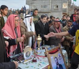 بالصور:اللجنة الرياضية«  للجهاد  »برفح«  تختم بطولة الأسير  »خالد الجعيدي" الكروية