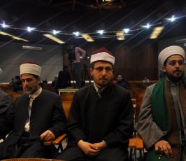 بالصور:إحتفال بذكري المولد النبوى أقامه المركز الوطنى للدراسات والبحوث بمركز رشاد الشوا بغزة 