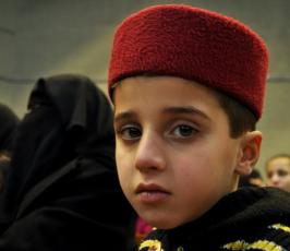 بالصور:إحتفال بذكري المولد النبوى أقامه المركز الوطنى للدراسات والبحوث بمركز رشاد الشوا بغزة 