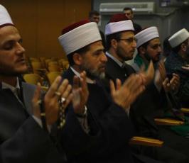بالصور:إحتفال بذكري المولد النبوى أقامه المركز الوطنى للدراسات والبحوث بمركز رشاد الشوا بغزة 