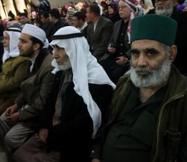 بالصور:إحتفال بذكري المولد النبوى أقامه المركز الوطنى للدراسات والبحوث بمركز رشاد الشوا بغزة 