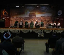بالصور:إحتفال بذكري المولد النبوى أقامه المركز الوطنى للدراسات والبحوث بمركز رشاد الشوا بغزة 