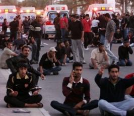 بالصور:إستمرار الإحتجاجات ضد النظام الحاكم بالبحرين