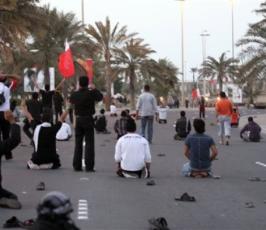 بالصور:إستمرار الإحتجاجات ضد النظام الحاكم بالبحرين