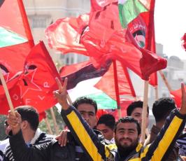 بالصور: الجبهة الديمقراطية تحتفل بذكري إنطلاقتها بمدينة غزة